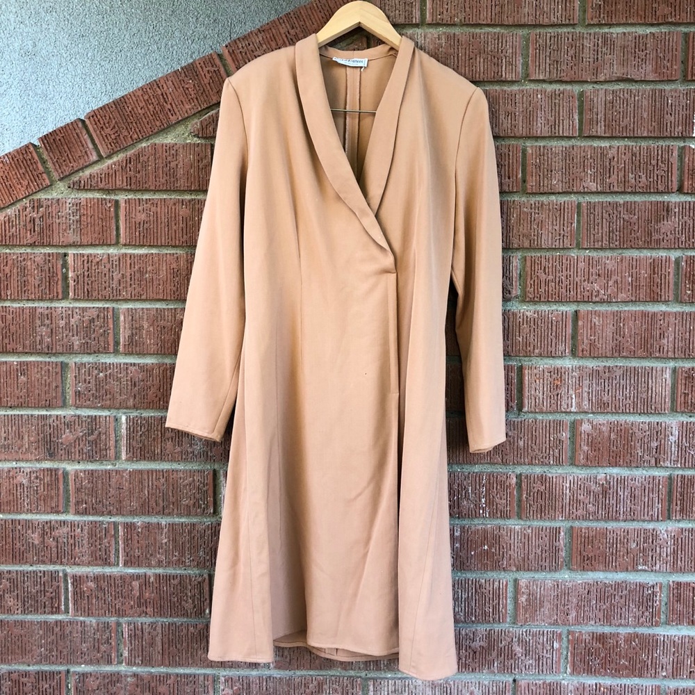 Camel colored vintage Giorgio Armani dress